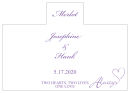 Personalized Always Swirly Rectangle Wine Wedding Label 4.25x3